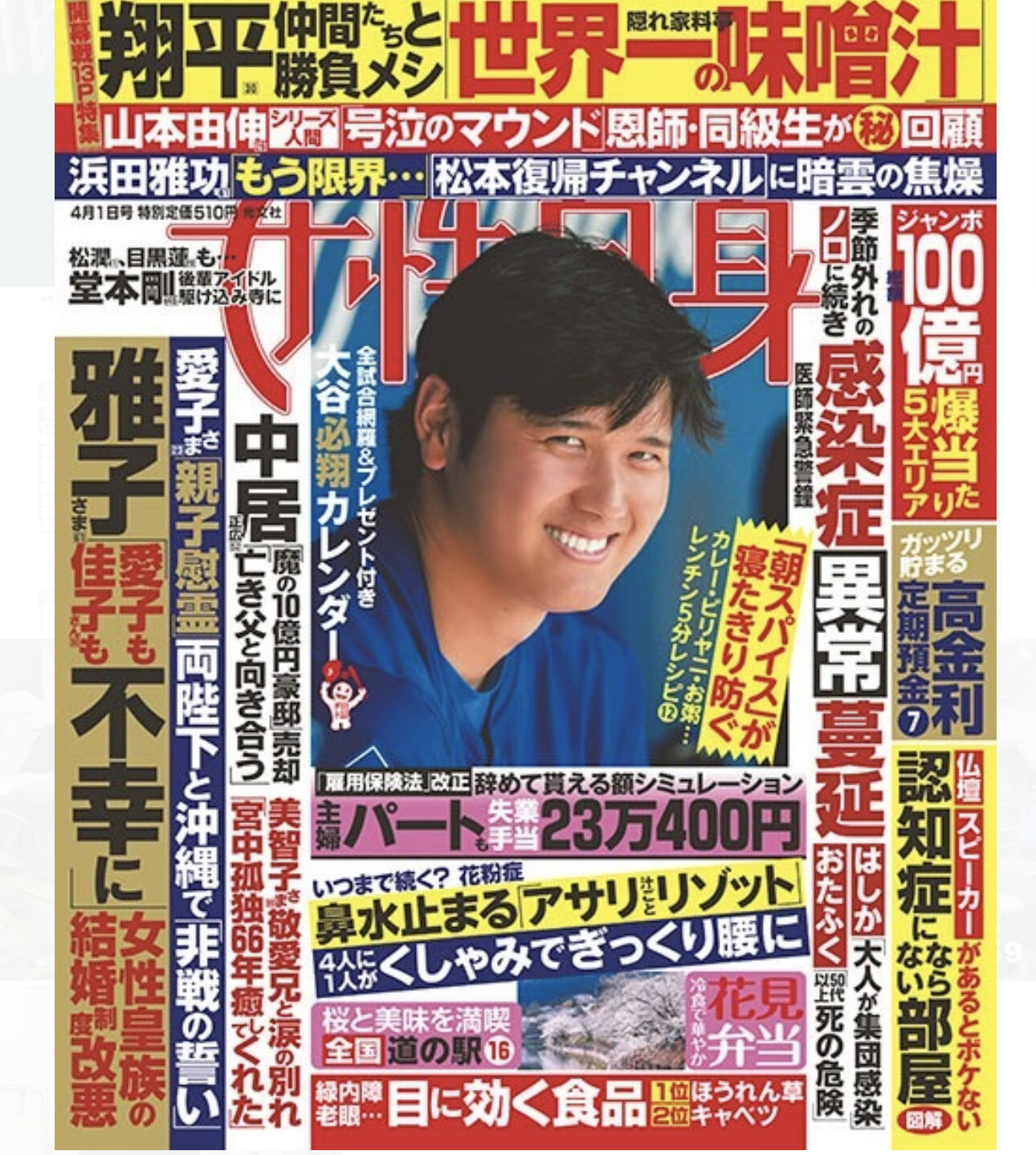 表紙「女性自身」20250318発売